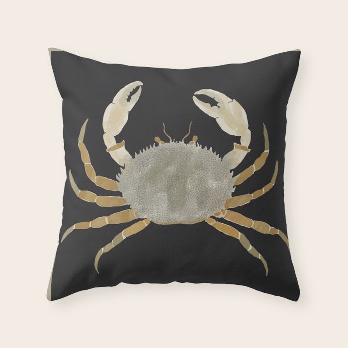 Minimalist Crab 2 Throw Pillow Gallery Image 6