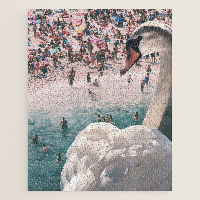 Swan on the Beach Jigsaw Puzzle Gallery Image 1