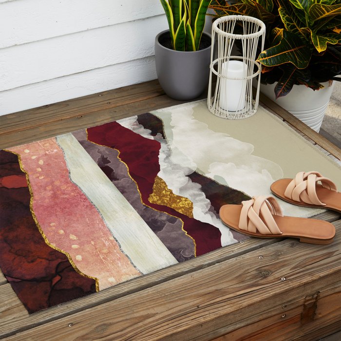 Melon Mountains Outdoor Rug Gallery Image 2