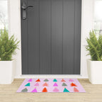 Christmas Tree Pattern on Pink Welcome Mat Gallery Image 3