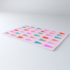 Christmas Tree Pattern on Pink Rug Gallery Image 3