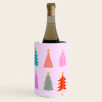 Christmas Tree Pattern on Pink Wine Chiller Gallery Image 3