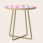 Christmas Tree Pattern on Pink Side Table Gallery Image 1