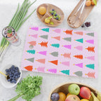 Christmas Tree Pattern on Pink Cutting Board Gallery Image 2
