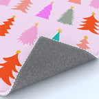 Christmas Tree Pattern on Pink Rug Gallery Image 4