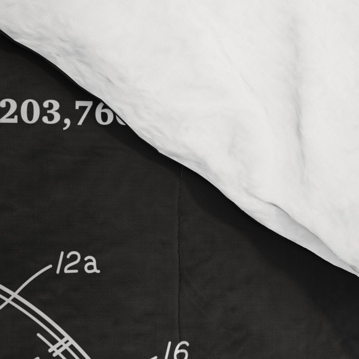 Baseball Patent - Black Comforter Gallery Image 4
