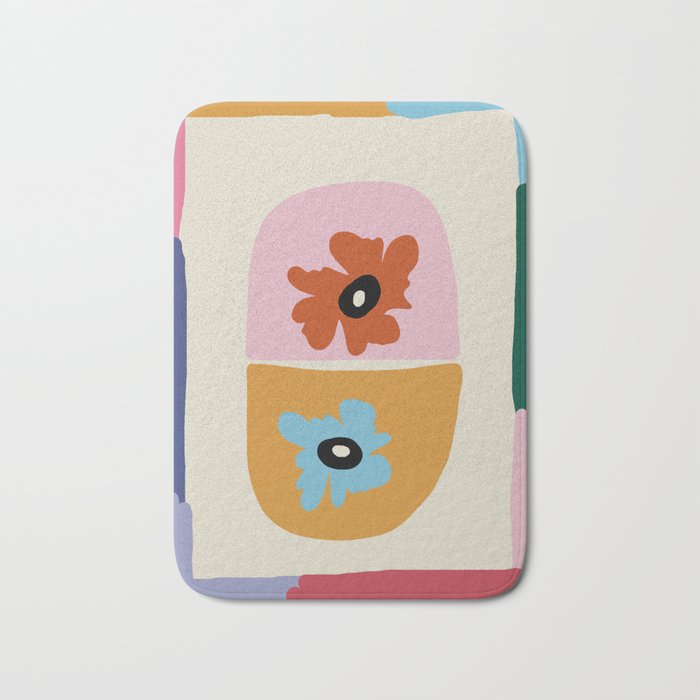 Floral capsule  Bath Mat Gallery Image 1