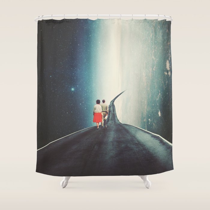 Just Walk Beside Me Shower Curtain Gallery Image 1