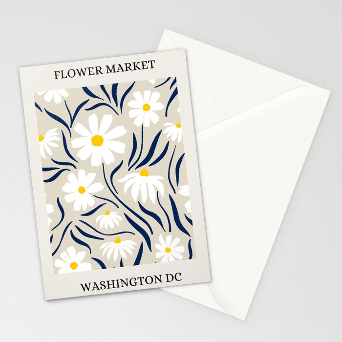 Flower Market, Washington DC Stationery Card Gallery Image 2
