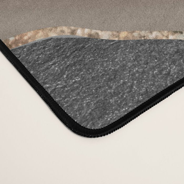 Black Brown Marble Agate Gold Glitter Glam #1 (Faux Glitter) #decor #art #society6 Desk Mat Gallery Image 4