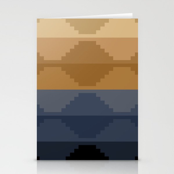 Geometric Aztec Pyramid Pattern X Stationery Card Gallery Image 2