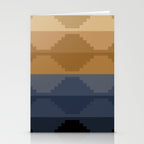 Geometric Aztec Pyramid Pattern X Stationery Card Gallery Image 2