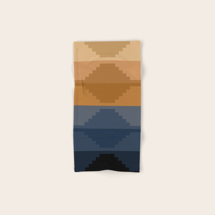 Geometric Aztec Pyramid Pattern X Bath Towel Gallery Image 1