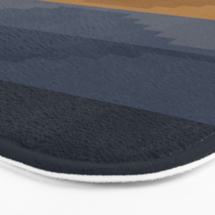 Geometric Aztec Pyramid Pattern X Bath Mat Gallery Image 3