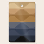 Geometric Aztec Pyramid Pattern X Cutting Board Gallery Image 1