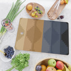 Geometric Aztec Pyramid Pattern X Cutting Board Gallery Image 2