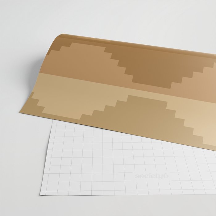 Geometric Aztec Pyramid Pattern X Wrapping Paper Gallery Image 2
