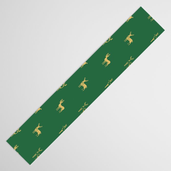 Christmas reindeer animal art pattern Table Runner Gallery Image 3