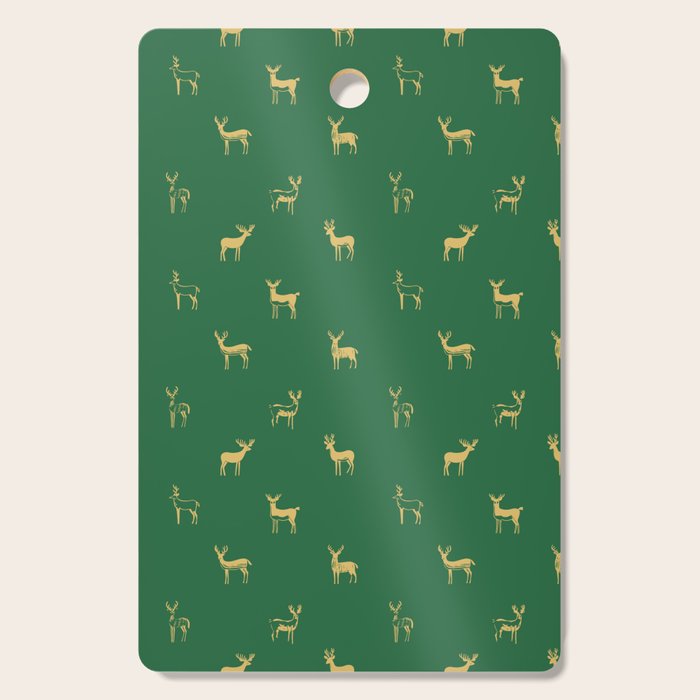 Christmas reindeer animal art pattern Cutting Board Gallery Image 1