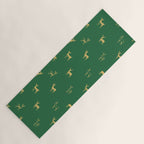 Christmas reindeer animal art pattern Yoga Mat Gallery Image 1