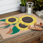Sunflowers Outdoor Rug Gallery Image 2