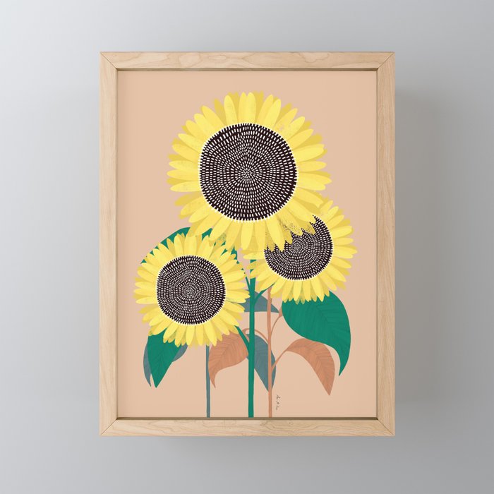 Sunflowers Mini Art Print Gallery Image 1
