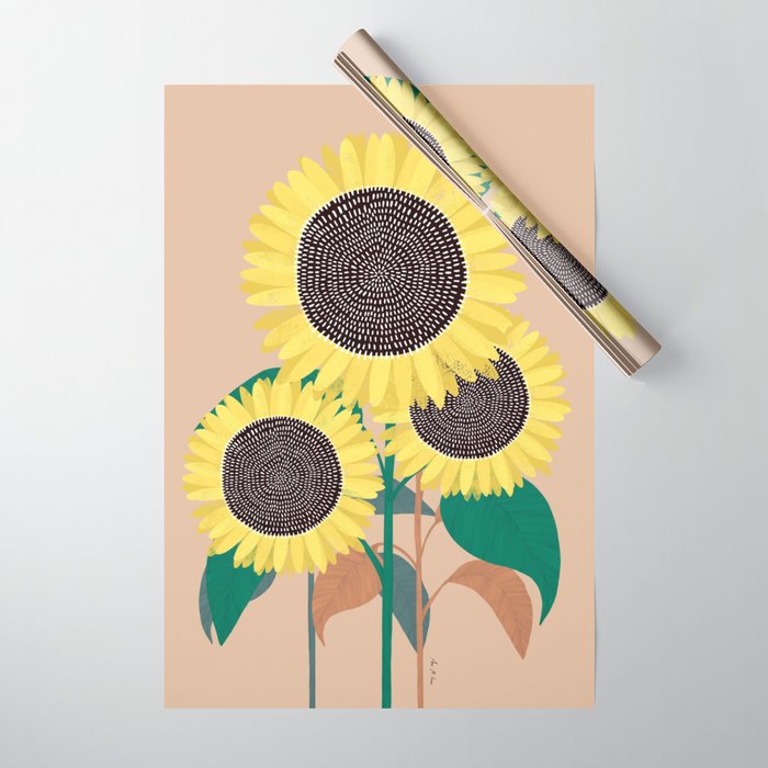 Sunflowers Wrapping Paper Gallery Image 1