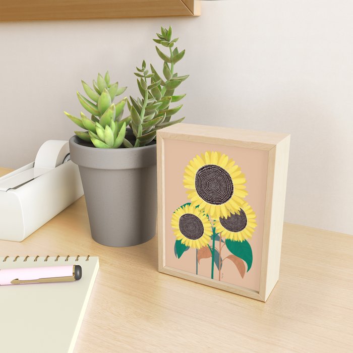 Sunflowers Mini Art Print Gallery Image 2