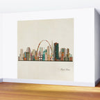 saint louis skyline Wall Mural Gallery Image 2