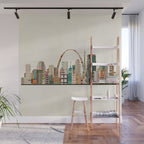 saint louis skyline Wall Mural Gallery Image 1