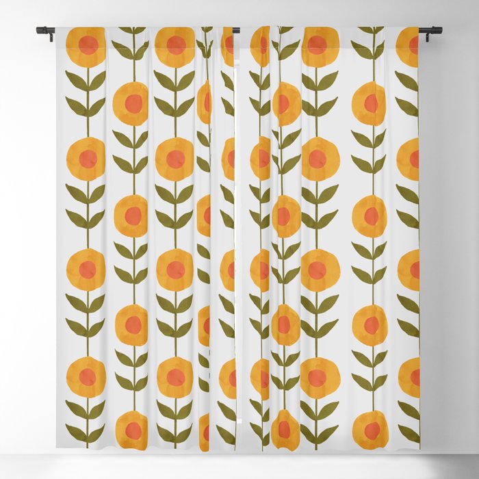 Fresh Yellow Spring Flowers Window Curtain Gallery Image 5