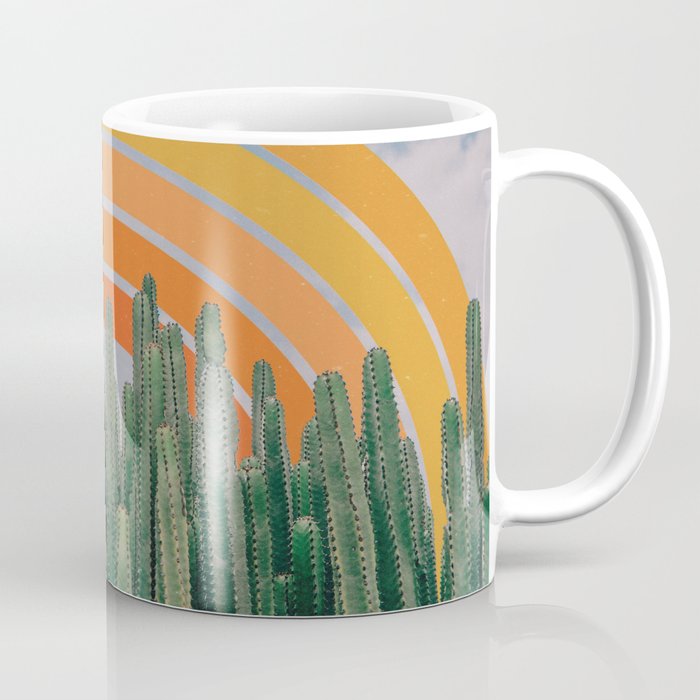 Cactus and Rainbow #1 Coffee Mug Gallery Image 1
