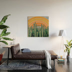 Cactus and Rainbow #1 Wood Wall Art Gallery Image 2