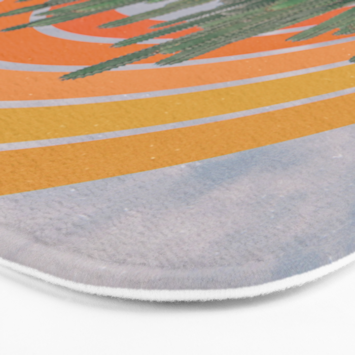 Cactus and Rainbow #1 Bath Mat Gallery Image 3