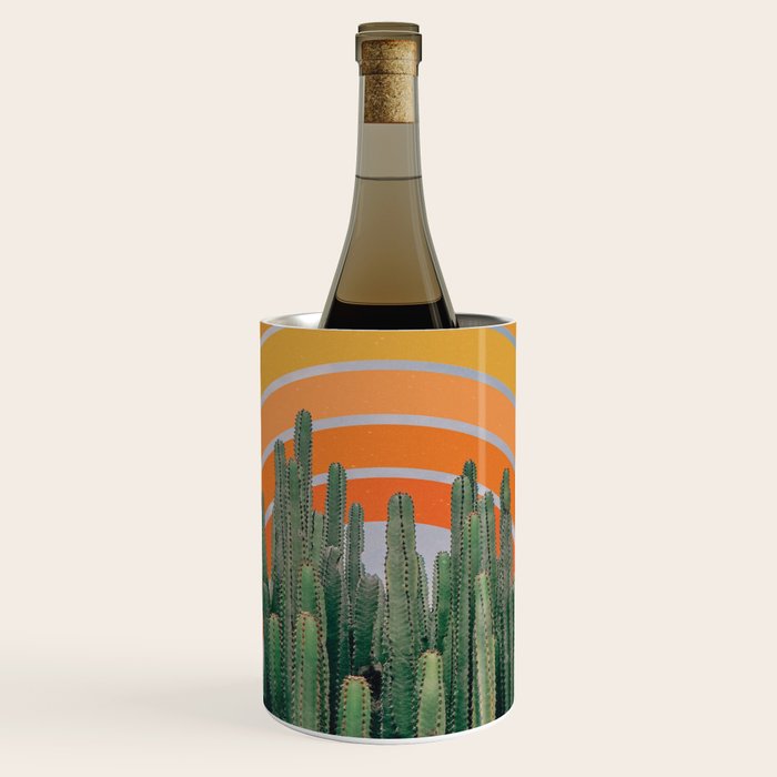Cactus and Rainbow #1 Wine Chiller Gallery Image 1