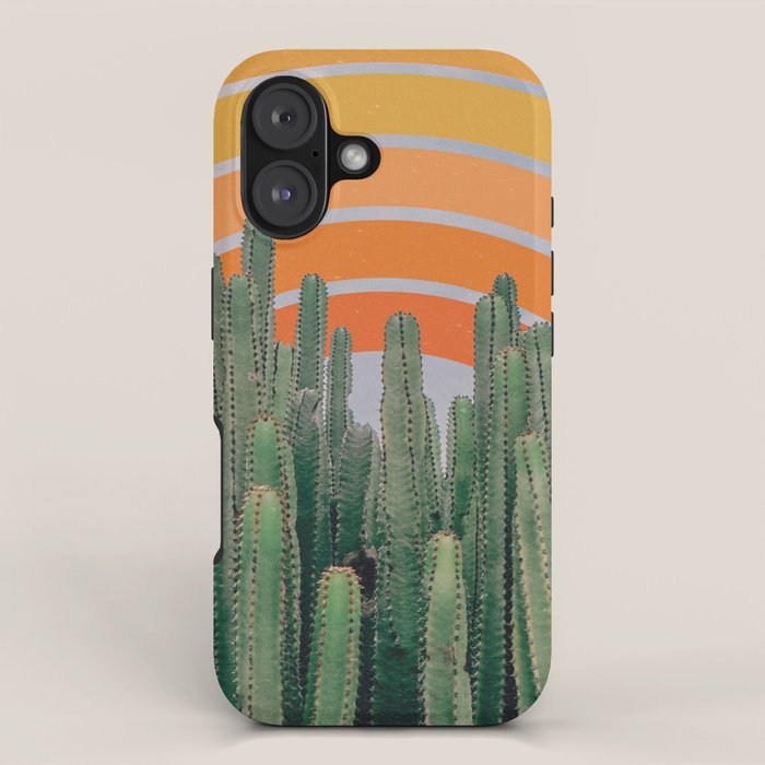 Cactus and Rainbow #1 iPhone Case Gallery Image 1