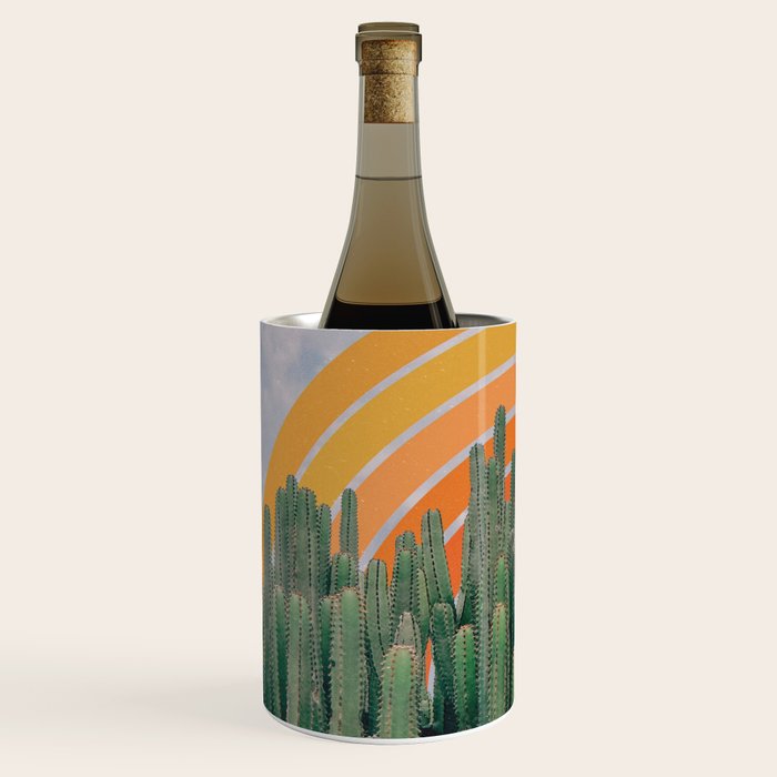 Cactus and Rainbow #1 Wine Chiller Gallery Image 2