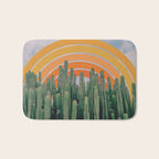 Cactus and Rainbow #1 Bath Mat Gallery Image 1