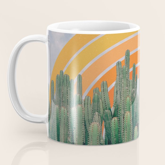 Cactus and Rainbow #1 Coffee Mug Gallery Image 3