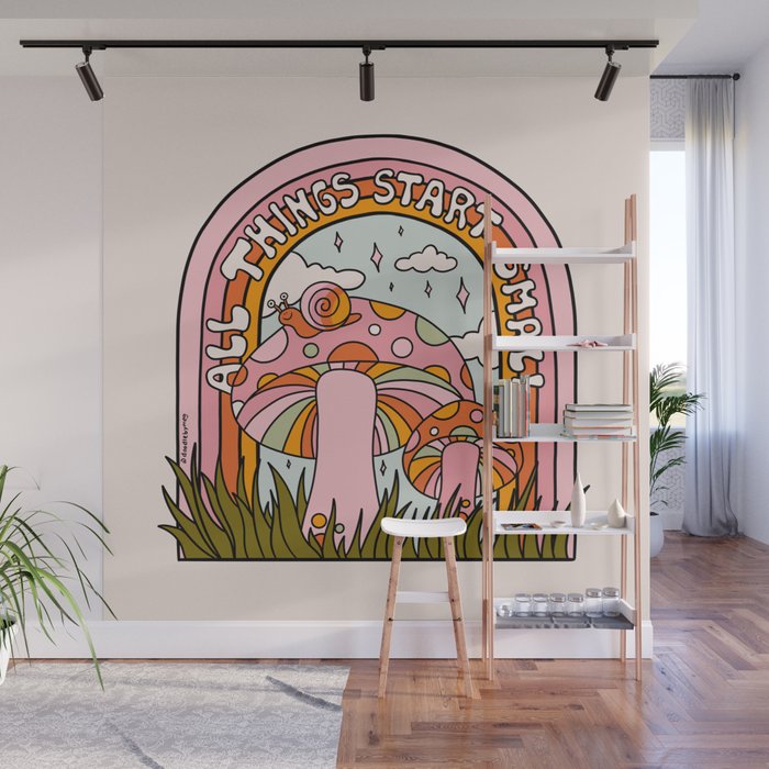All Things Start Small Wall Mural Gallery Image 1