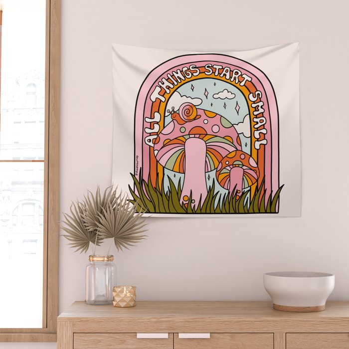 All Things Start Small Wall Tapestry Gallery Image 2