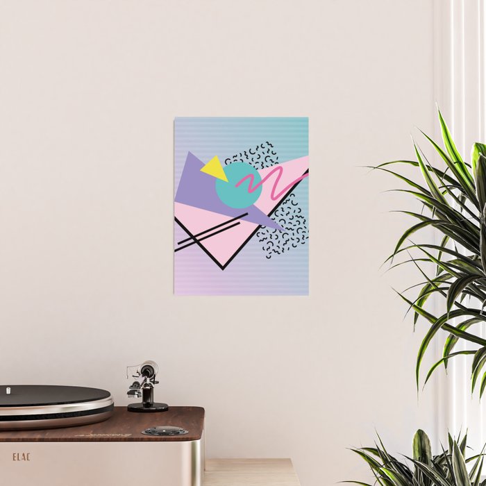 Memphis pattern 44 - 80s / 90s Retro Poster Gallery Image 2