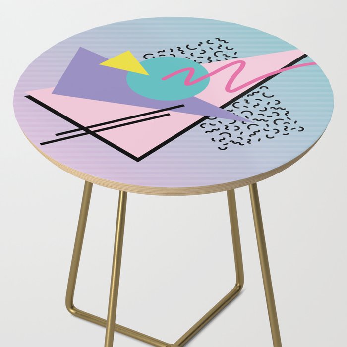 Memphis pattern 44 - 80s / 90s Retro Side Table Gallery Image 2