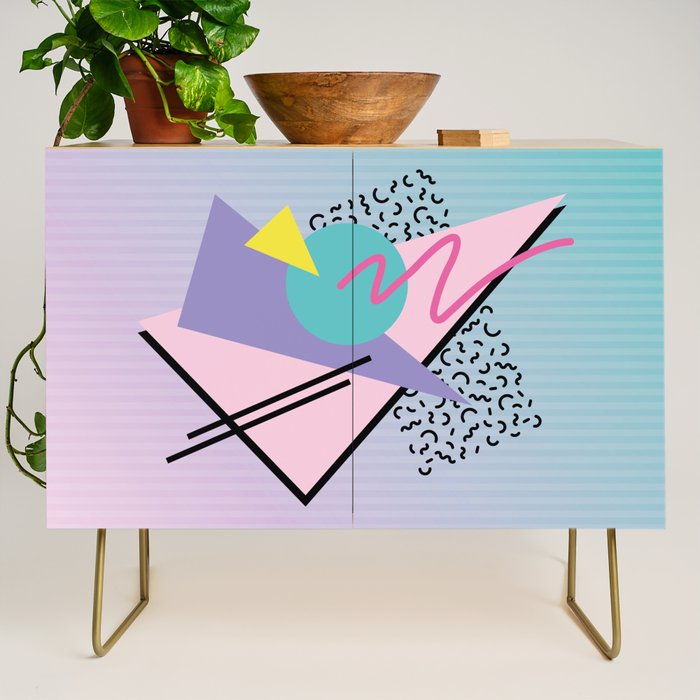 Memphis pattern 44 - 80s / 90s Retro Credenza Gallery Image 1