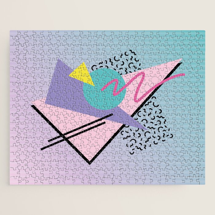 Memphis pattern 44 - 80s / 90s Retro Jigsaw Puzzle Gallery Image 1