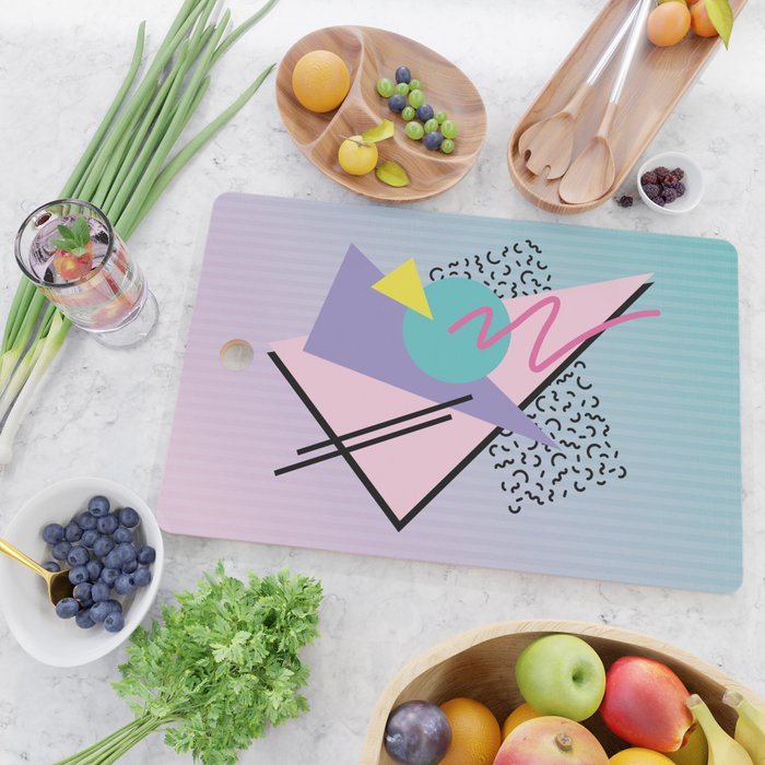 Memphis pattern 44 - 80s / 90s Retro Cutting Board Gallery Image 2