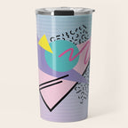 Memphis pattern 44 - 80s / 90s Retro Travel Mug Gallery Image 1