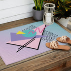 Memphis pattern 44 - 80s / 90s Retro Outdoor Rug Gallery Image 2