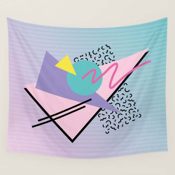 Memphis pattern 44 - 80s / 90s Retro Wall Tapestry Gallery Image 1