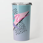 Memphis pattern 44 - 80s / 90s Retro Travel Mug Gallery Image 2